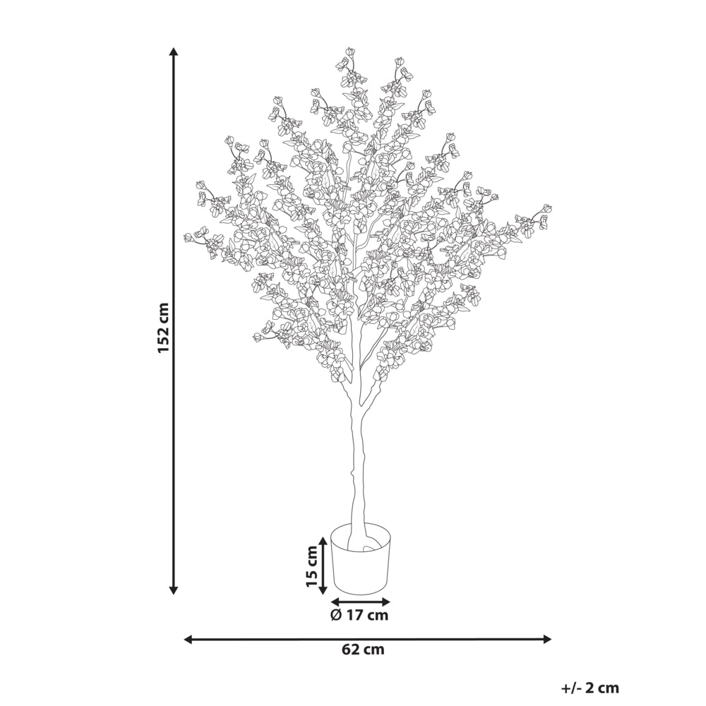 Pianta artificiale con vaso 152 cm decorativo per interni ed esterni