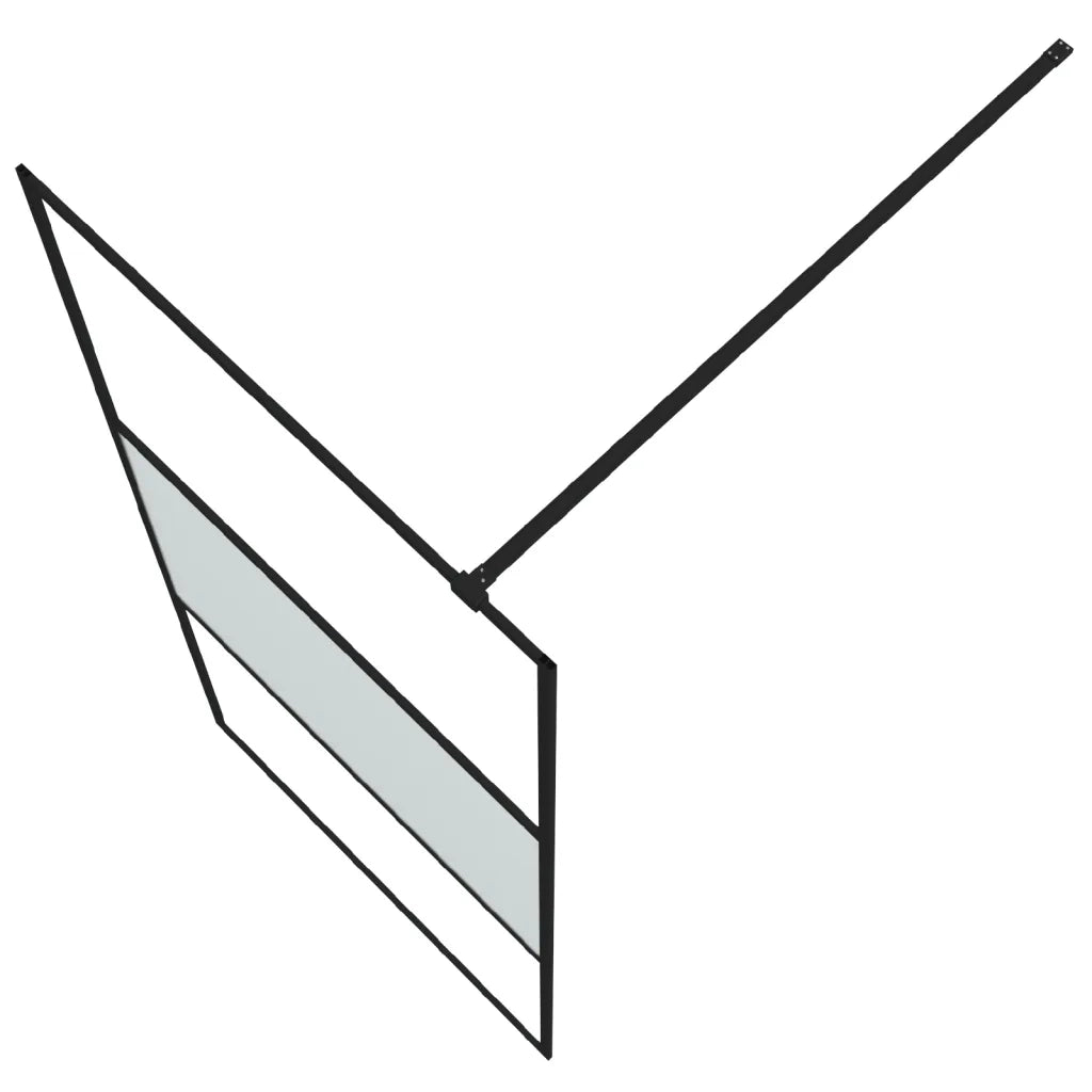 Parete Doccia Walk in 90x195 cm Vetro Semi Smerigliato ESG 152106