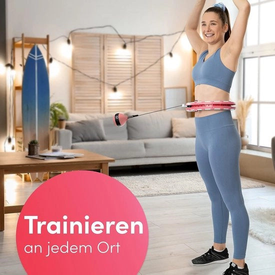 Hoop Fitness per Adulti in Silicone per Perdere Peso - Rosa