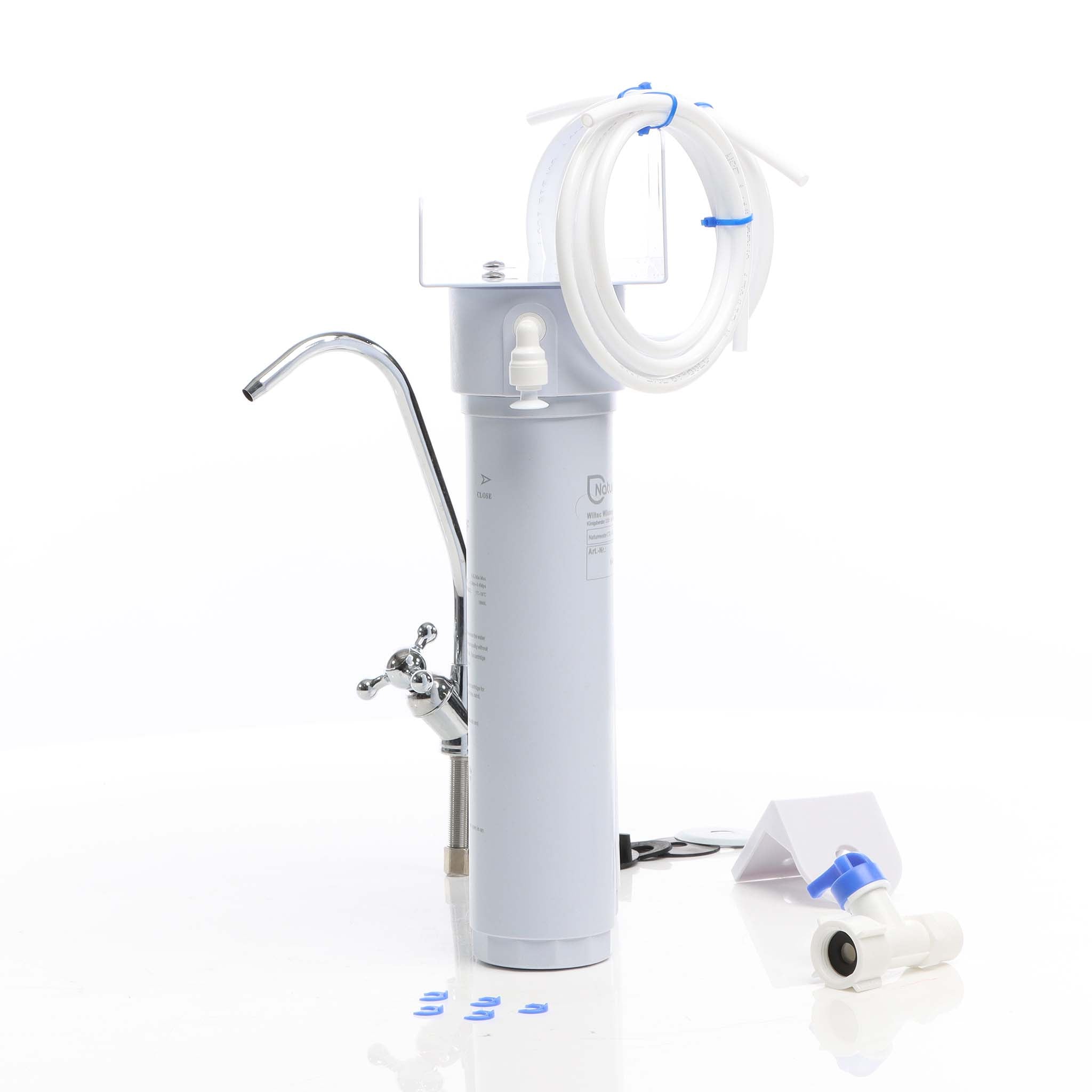 Naturewater Filtro acqua NW-2-PPUF, Sistema di filtrazione a 2 livelli con cartucce, montaggio a parete