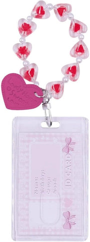 ID-kaarthouder con manubrio a spirale - Supporto per foto trasparente - Accessorio multifunzionale - Per studentenkaart - Supporto verticale 7,3 x 9,9 cm - Libera le mani durante l'uso