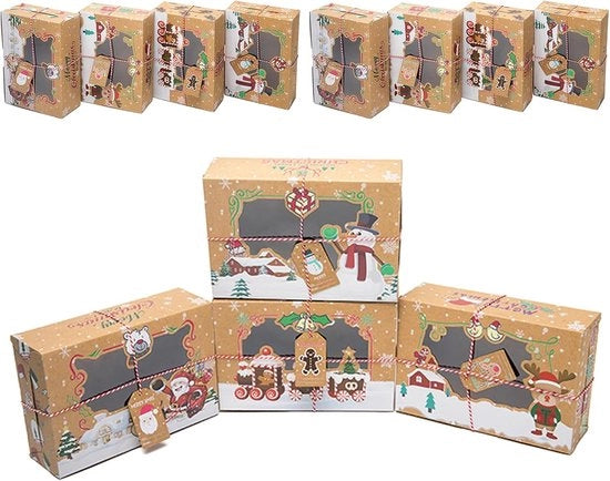 12 Scatole di Regalo Orizzontali Opvolumetrici da Natale 

Caratteristiche:
- 12 scatole da regalo
- Materiale: plastica
- Dimensioni: 12 x 12 x 6 cm
- Colore: arancione
- Ideali per il packaging di cupcakes, biscotti, caramelle e altro