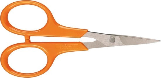 Serra per cucito con lama curva totale lunghezza 10 cm per mani destre e sinistre manici in acciaio inossidabile/maniglia in plastica 1005144