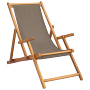 Sedia da Giardino | Sedia da spiaggia Tortora Legno di teak solido