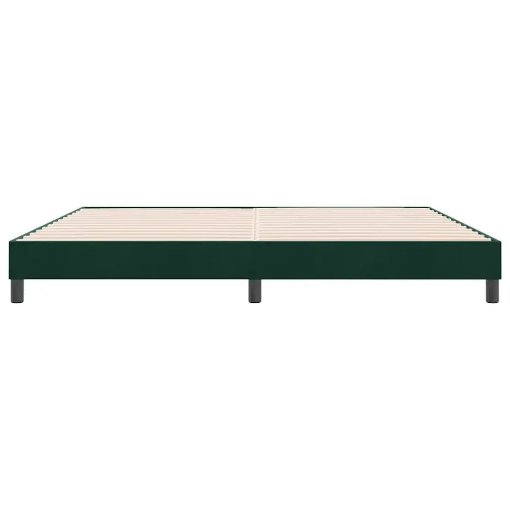 Giroletto senza Materasso Verde Scuro 180x210 cm in Velluto 4101370
