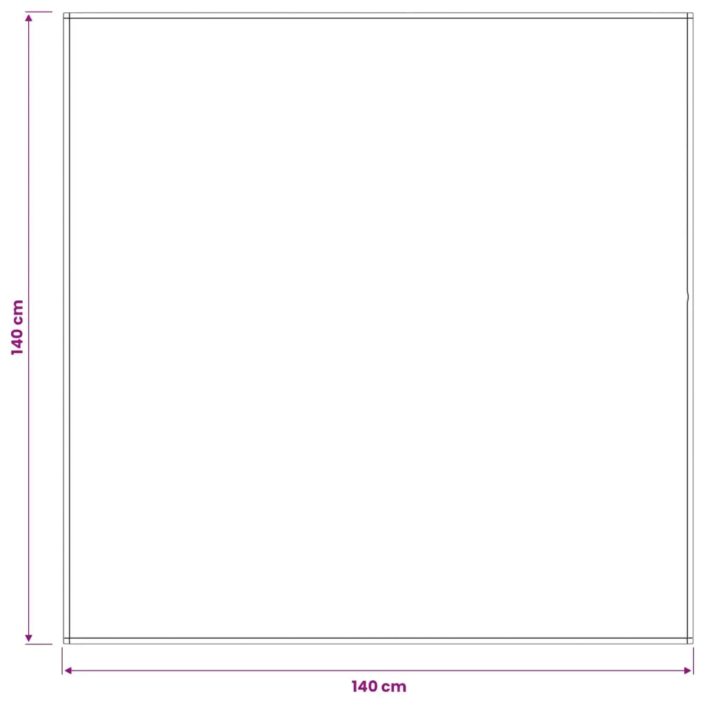 Tovaglia da Tavolo Grigio Chiaro 140 x 140 cm Poliestere 42039849