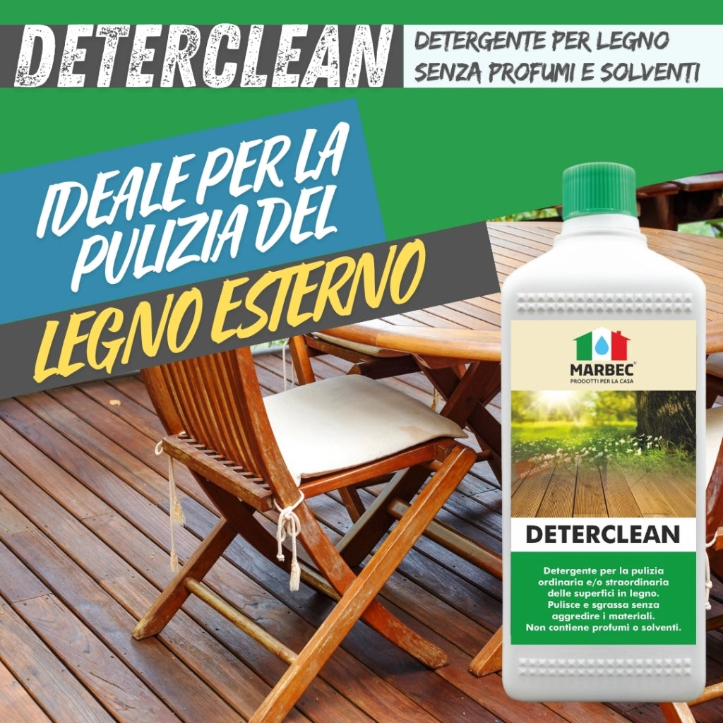 Detergente per pavimenti in legno DETERCLEAN   1LTx6Pz