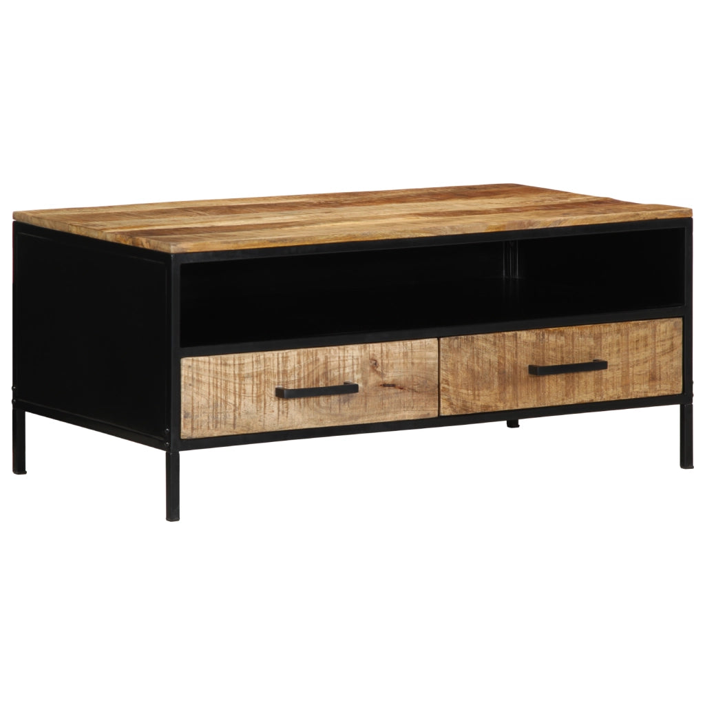 Tavolino da CaffÃ¨ 90x50x40 cm Legno Massello di Mango