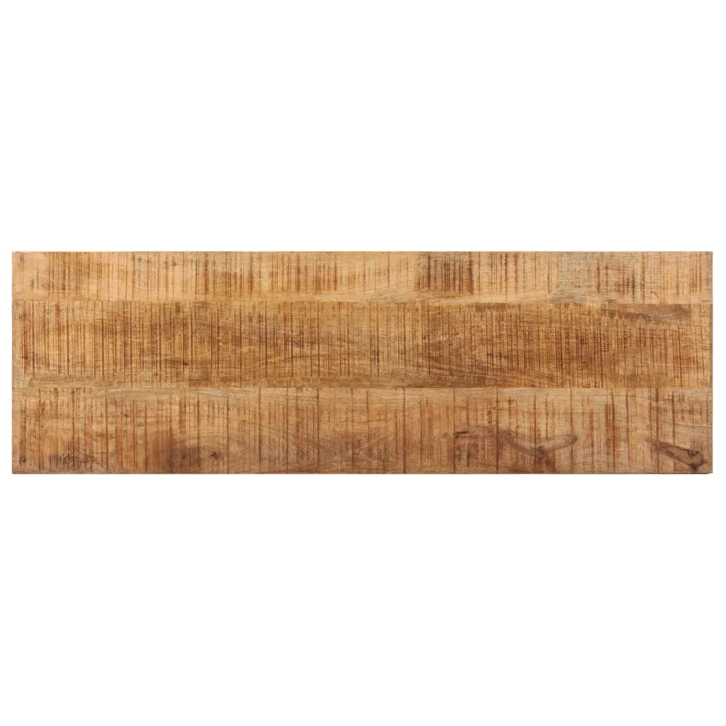 Panca 110 cm in Legno Massello di Mango e Acciaio 286460