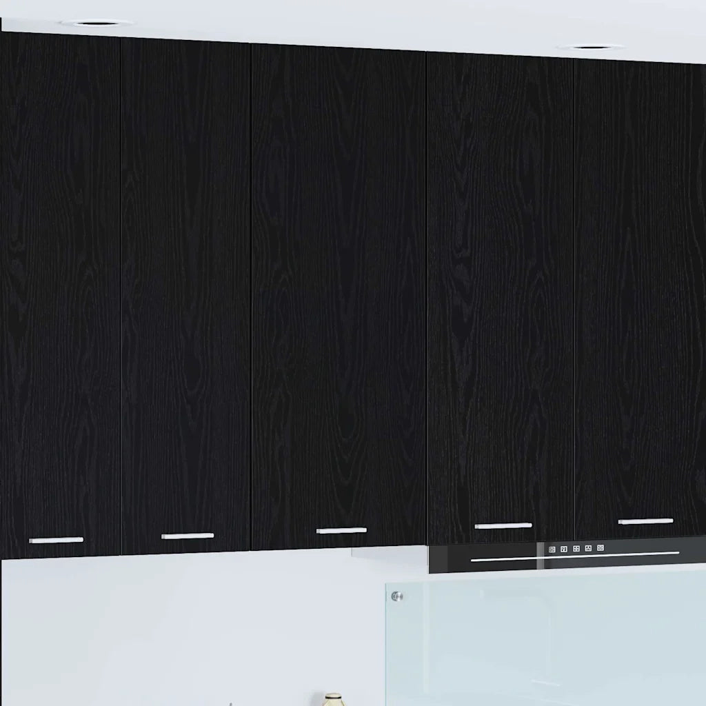 Armadio pensile Rovere Nero 40 x 31 x 100 cm Legno multistrato 884339