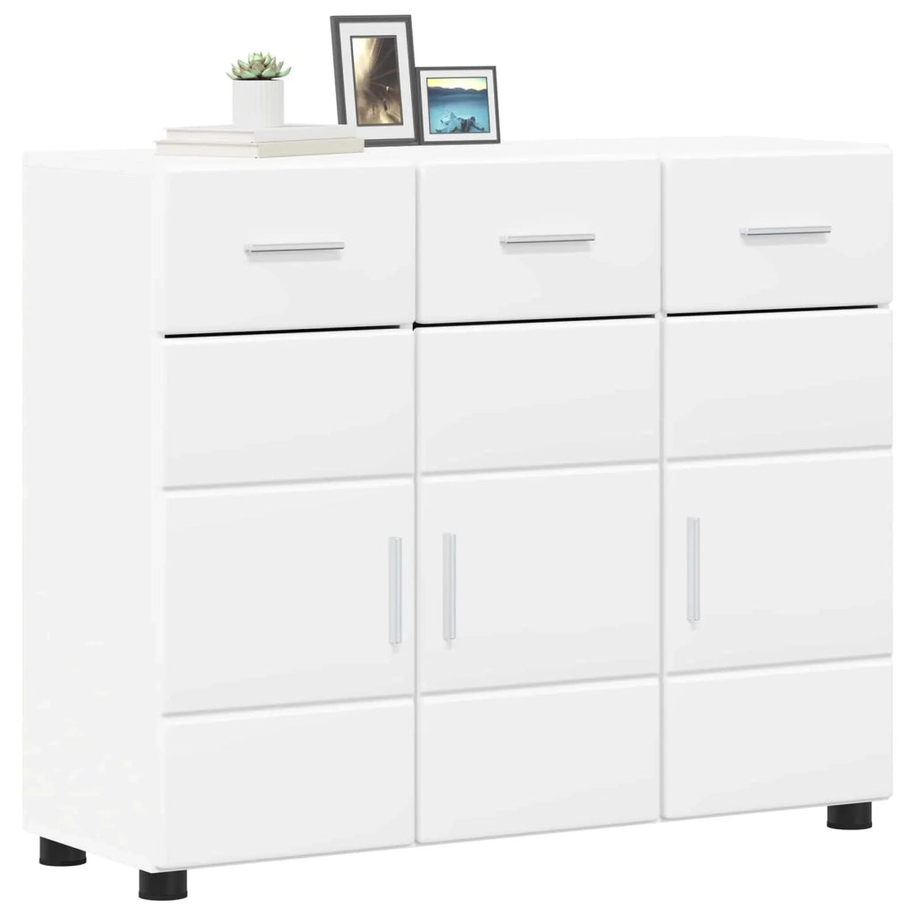 Credenza FLORIN Bianco 88,5 x 30,5 x 73 cm Legno multistrato 880311