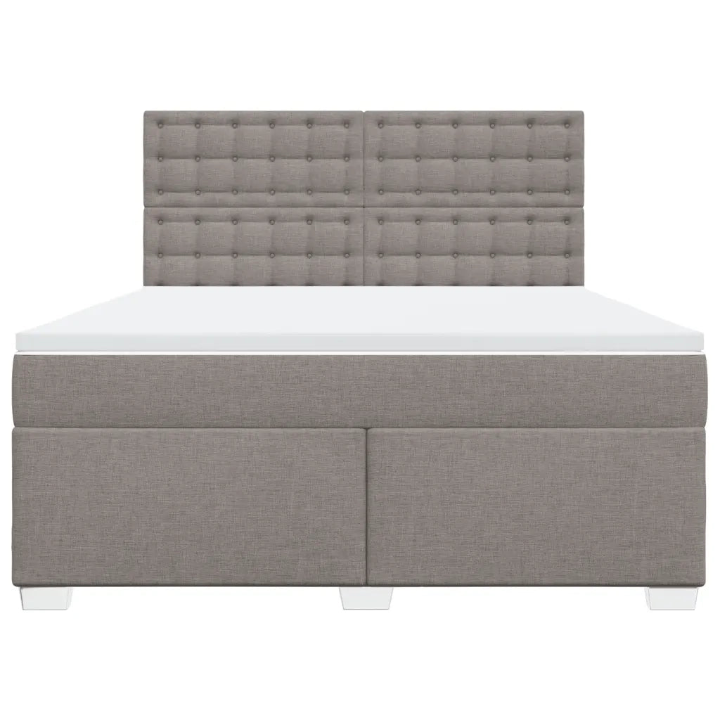 Giroletto a Molle con Materasso Tortora 180x200 cm in Tessuto 3290585