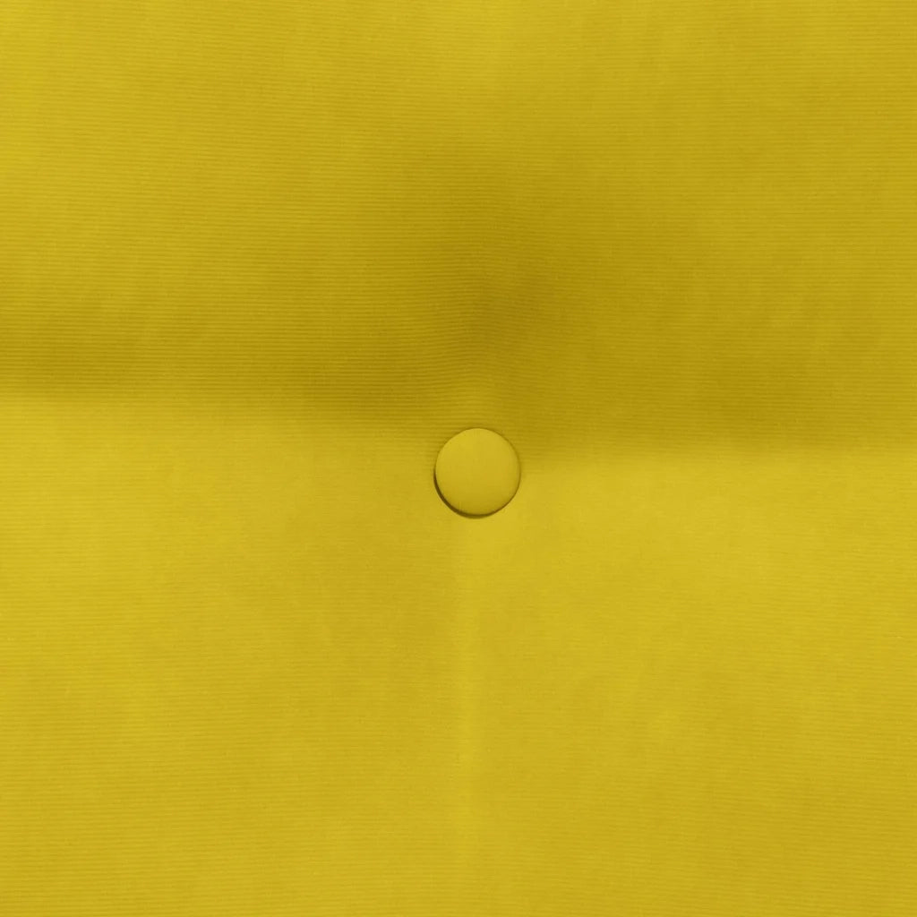 Cuscino per Schiena Giallo 45 x 24 x 50 cm Velluto 42014378