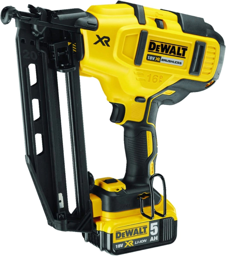 DeWalt DCN660P2-GB - Chiodatrice senza spazzole, 18 V, senza fili, XR, batteria agli ioni di litio