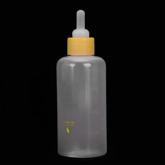 Set di 7 flaconi per gattini e cuccioli con capezzi e spazzole per pulizia, adatto per animali neonati (60 ml)