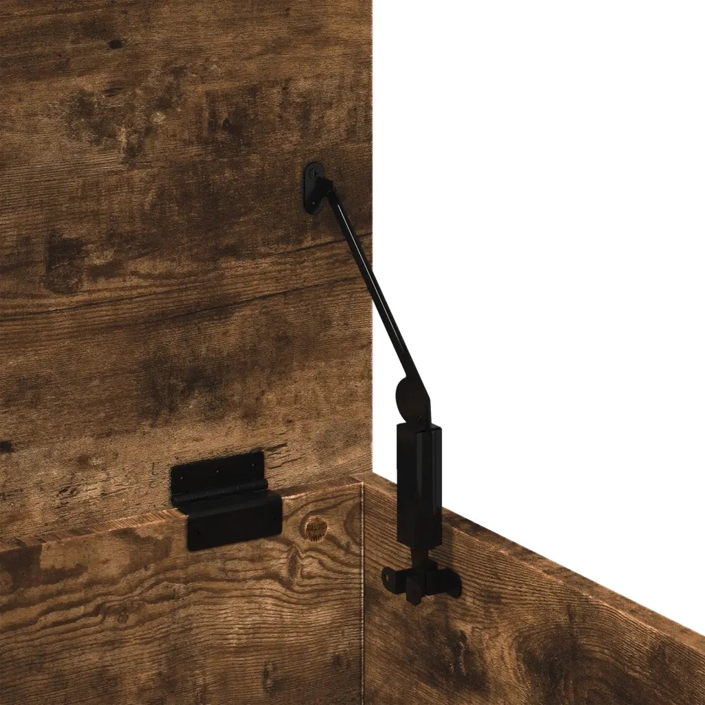 Contenitore Portaoggetti Rovere Fumo 60x35x35 cm in Truciolato 840678