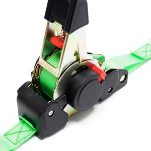 Cinghia di ancoraggio a cricchetto set 4 cinghie di fissaggio 3,5m x 25mm 320 daN