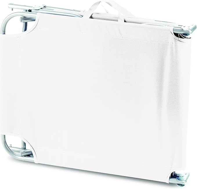 Lettino pieghevole Maiorca colore bianco L1548015