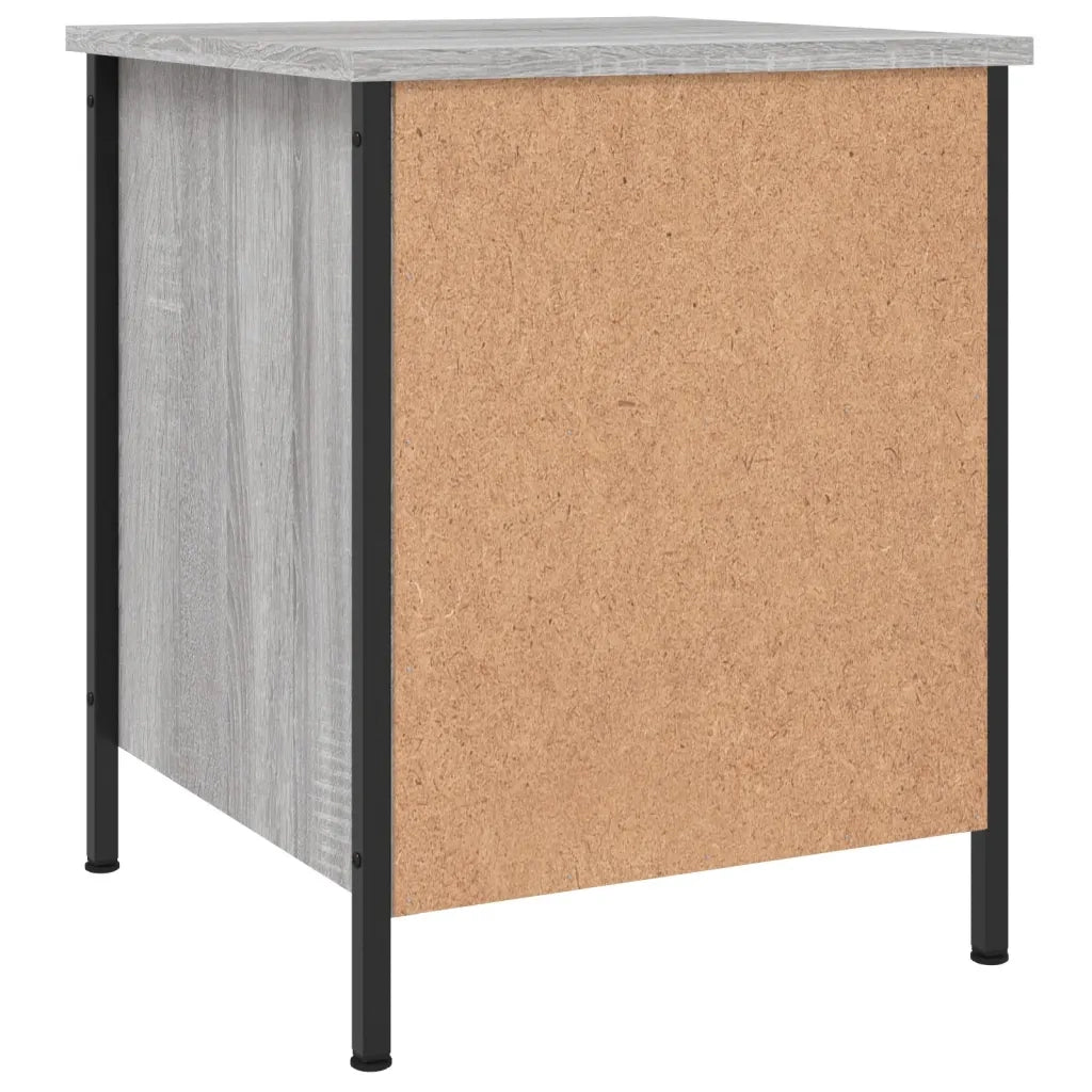 Set di 2 Comodini | Armadio da Notte | Mobiletto da notte Grigio Sonoma 40x42x50 cm in Legno Multistrato