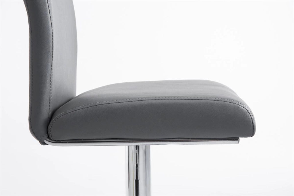 Set 2 Sgabelli Colonia in similpelle grigio