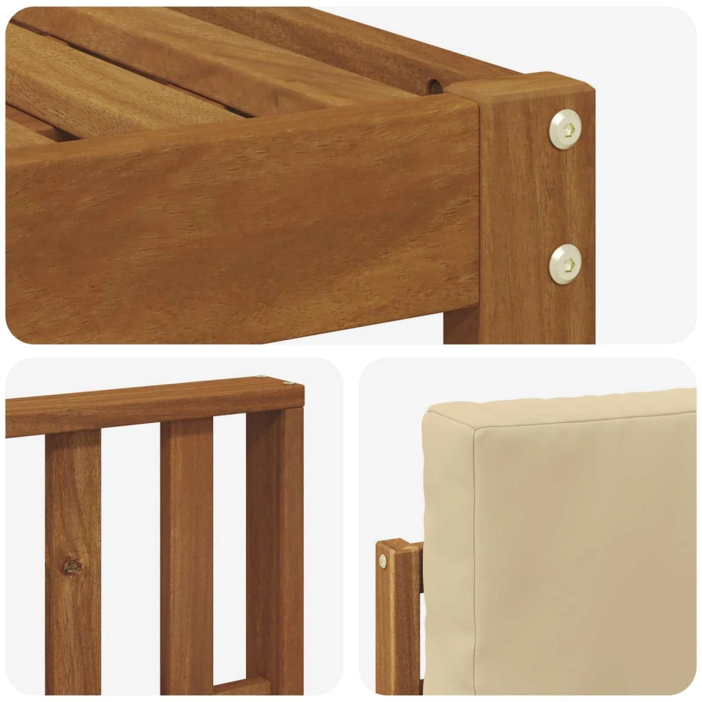 Set di divani da esterno 8 pz Naturale e Beige 3366811