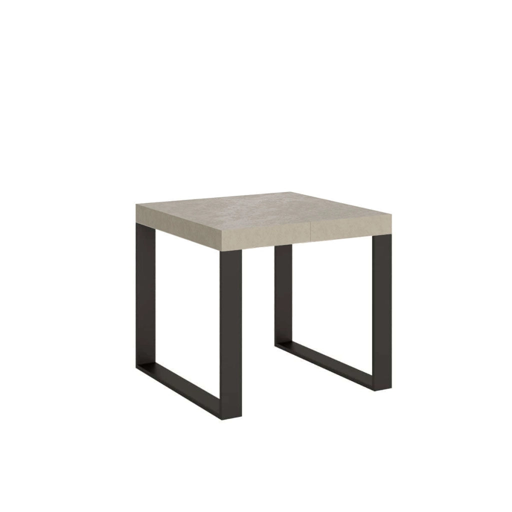 Tavolo Allungabile 90-246x90x77 cm Tecno Cashmere Telaio Antracite