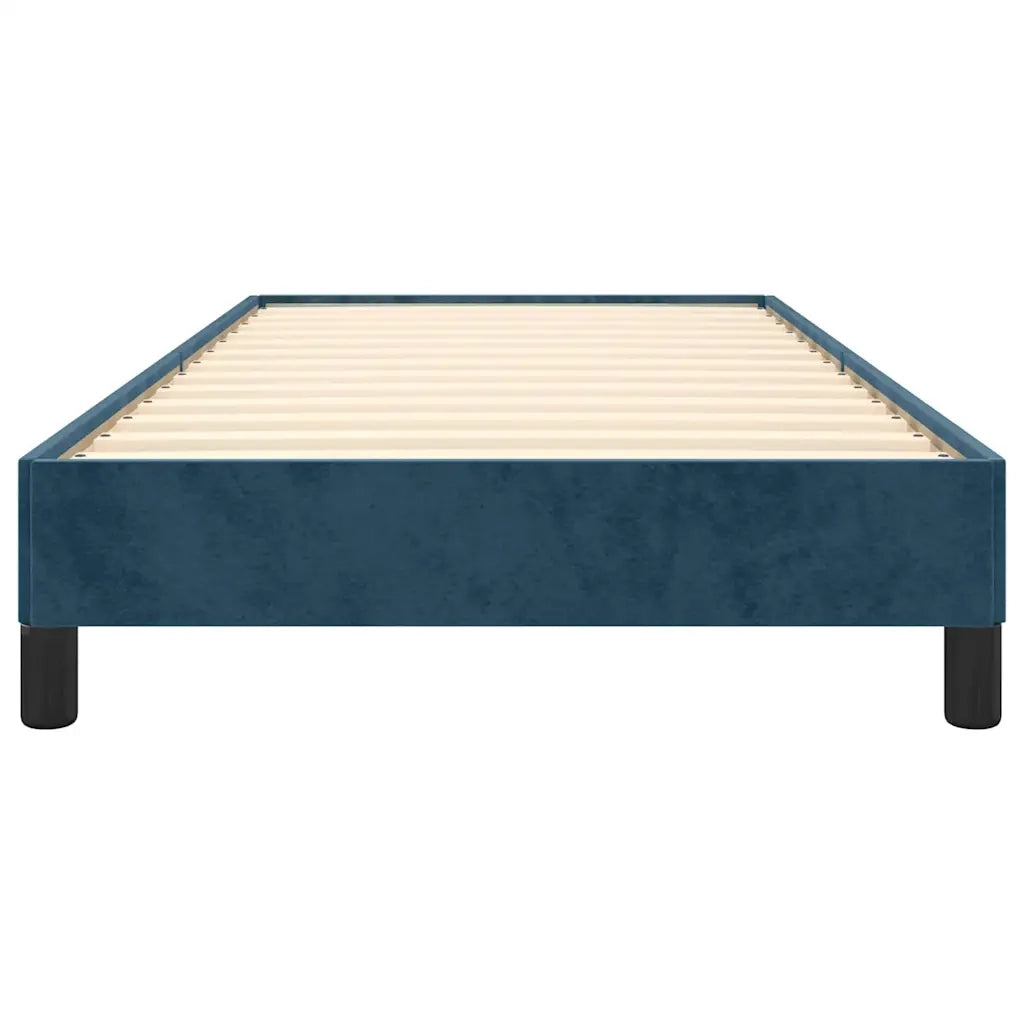Giroletto senza Materasso Blu Scuro 90x200 cm in Velluto 346956