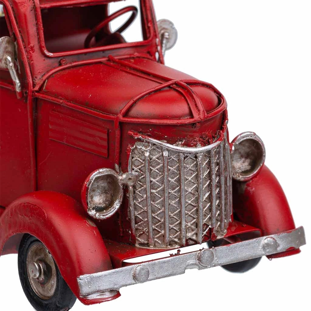 Furgone in metallo rosso 16,5x7,5x8,5h