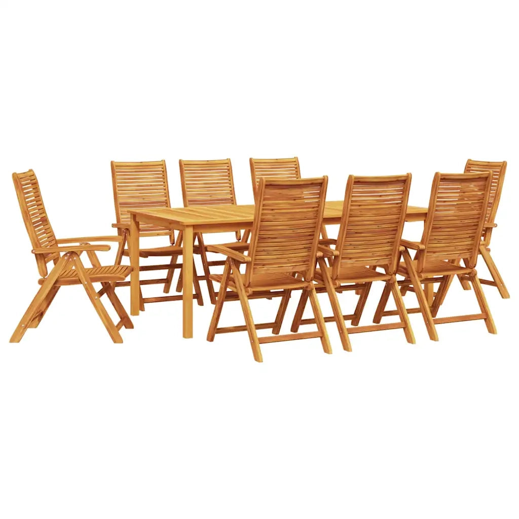 Set da Pranzo per Giardino 9 pcs Marrone 3375629