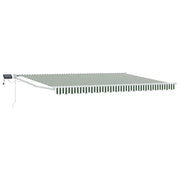 Tenda da Sole | Tenda retrattile manuale con LED Verde e Bianco 4 ¡Á 3 m