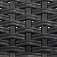 Sedia da Giardino Virginia 47x59x86 h cm in Wicker Antracite