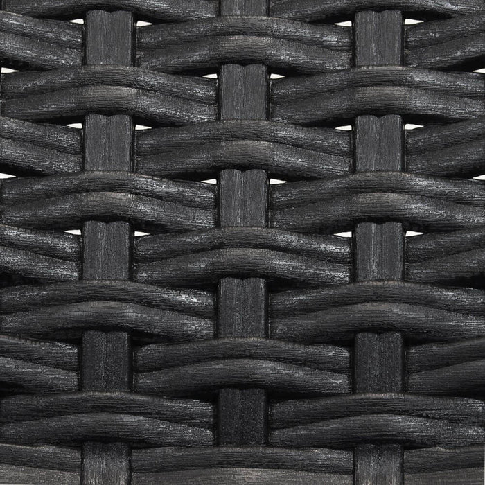 Sedia da Giardino Virginia 47x59x86 h cm in Wicker Antracite