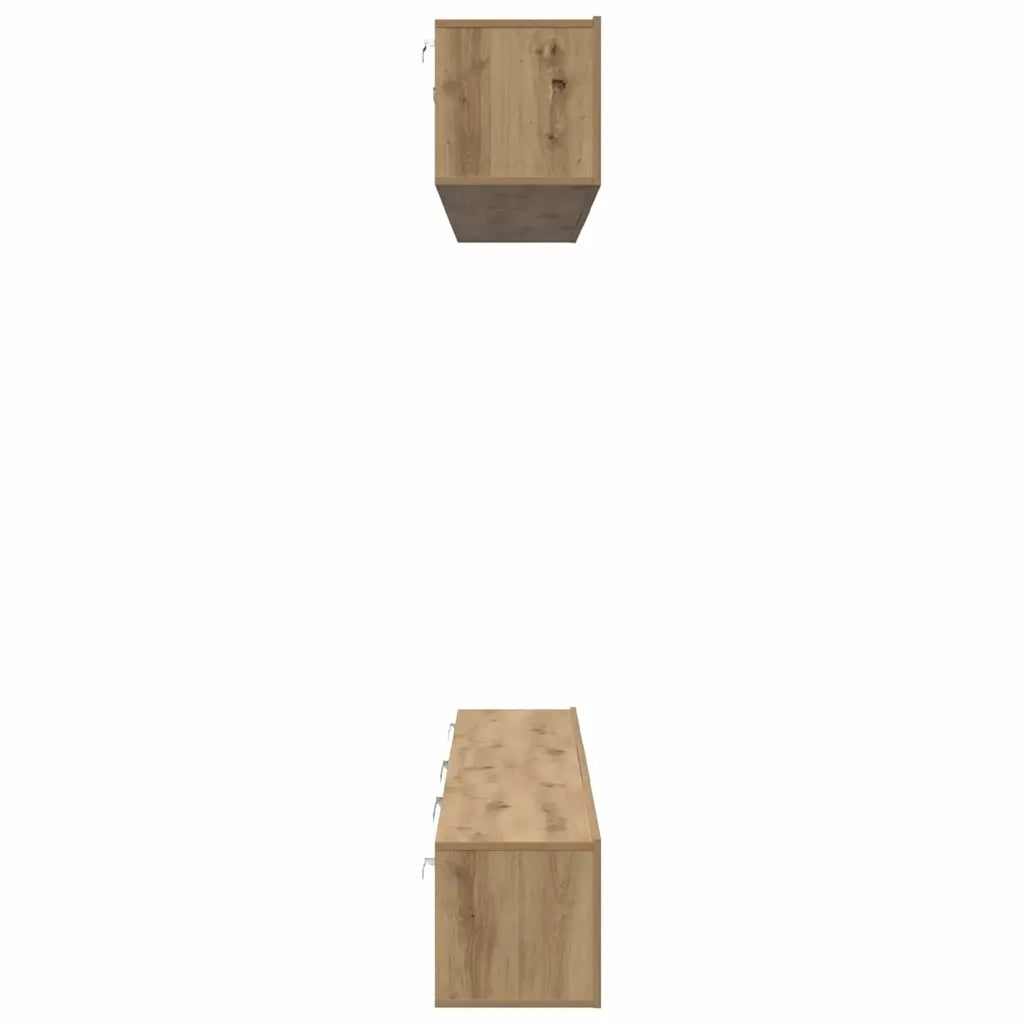 Set mobile TV 6 pcs Rovere artigianale Legno multistrato 3393476