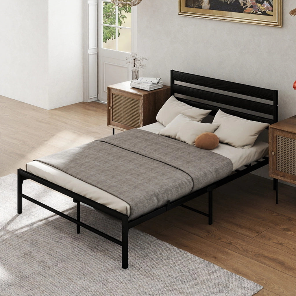 Letto singolo 140x200 cm, colore nero