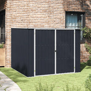 Capanno da Giardino Antracite 195x198x159 cm in Acciaio Zincato 46255