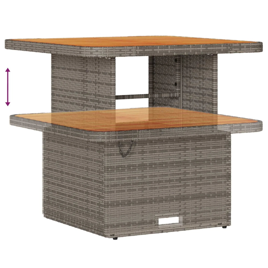 Set Divano da Giardino 9 pcs Grigio polyrattan 3362933