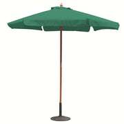 Ombrellone da giardino Ø 3 con telo in poliestere Verde Scuro palo in Legno antivento mod. Fantasy
