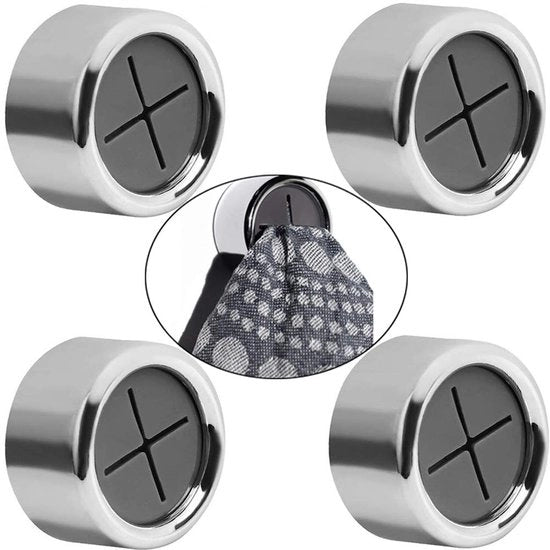 Supporto per asciugamano per la porta, cucina, supporto per asciugamano, supporto per asciugamano premium, attacco per asciugamano autoadesivo, supporto per asciugamano autoadesivo senza foratura, clip per asciugamano per bagno, cucina, casa (4 pezzi)
