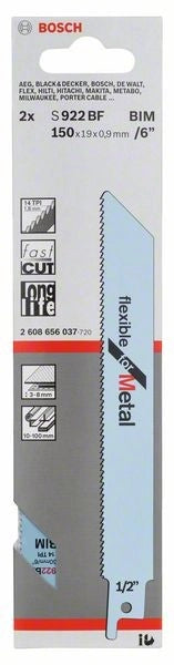 2608656037 - Set 2 lame per sega universale S 922 BF Flexible for Metal