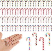 Decorazioni di Natale Miniature 80 Pezzi - Ornamenti Pendenti - Materiali di Decorazione per Fai da Te - 3 x 1 cm - Decorazioni di Natale