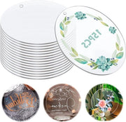 15 piastre di piastrella acrilica rotonda - trasparente - 15 cm - disco acrilico - buco circolare - piastrelle acriliche trasparenti
