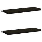 Cuscini per Panchina a 2 Pezzi SOEST 2 pz 100% Poliestere Nero 948747