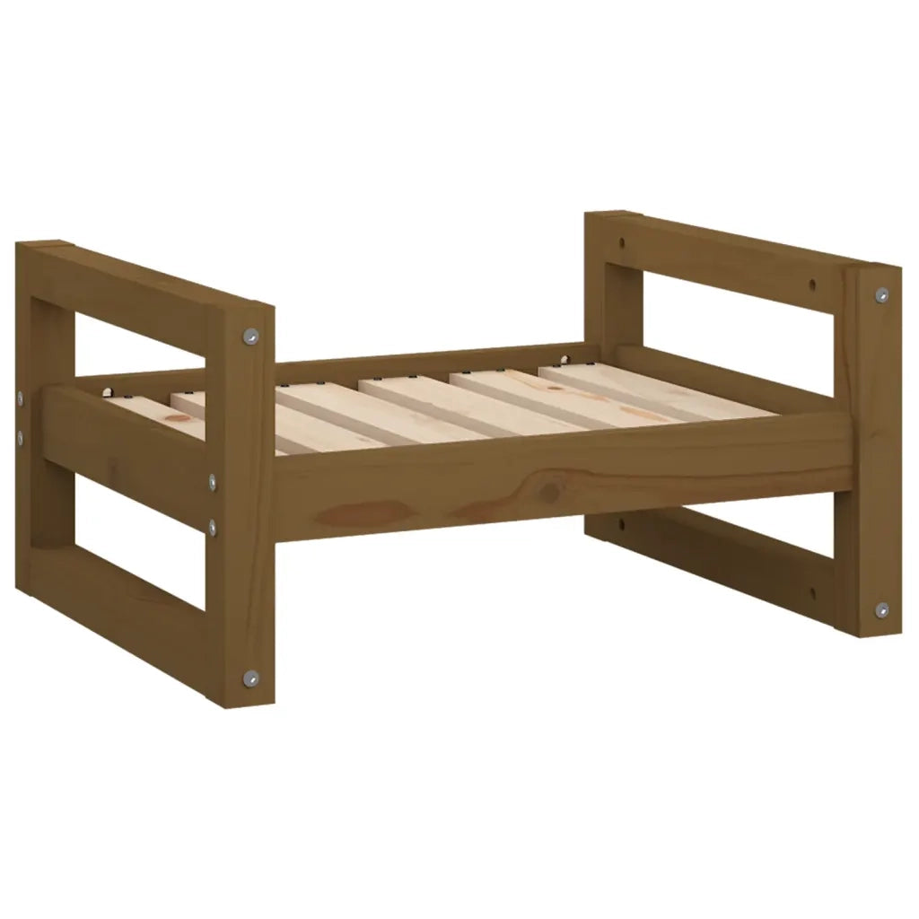 Cuccia per Cani ambra 55,5x45,5x28 cm Legno Massello di Pino 821470
