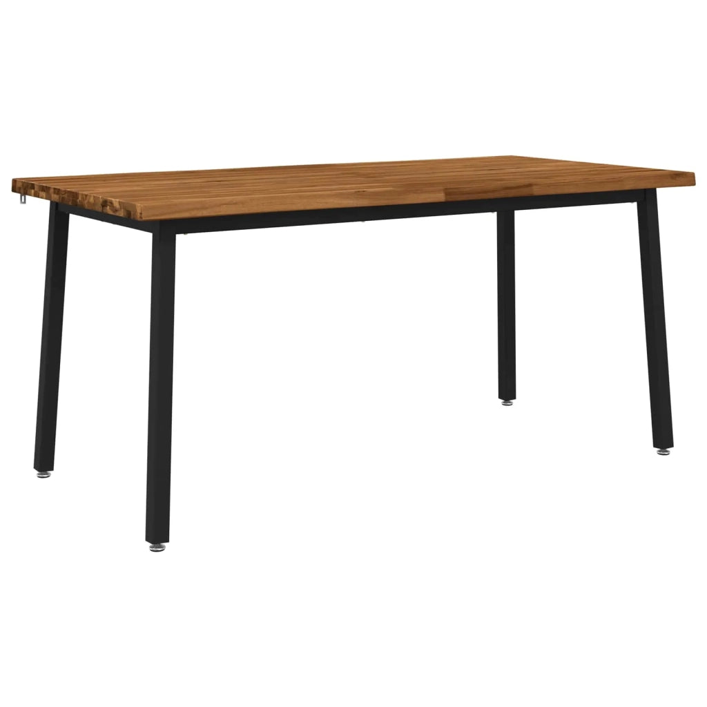Tavolo da pranzo con bordo vivo 160 x 90 x 75 cm Naturale 3425015