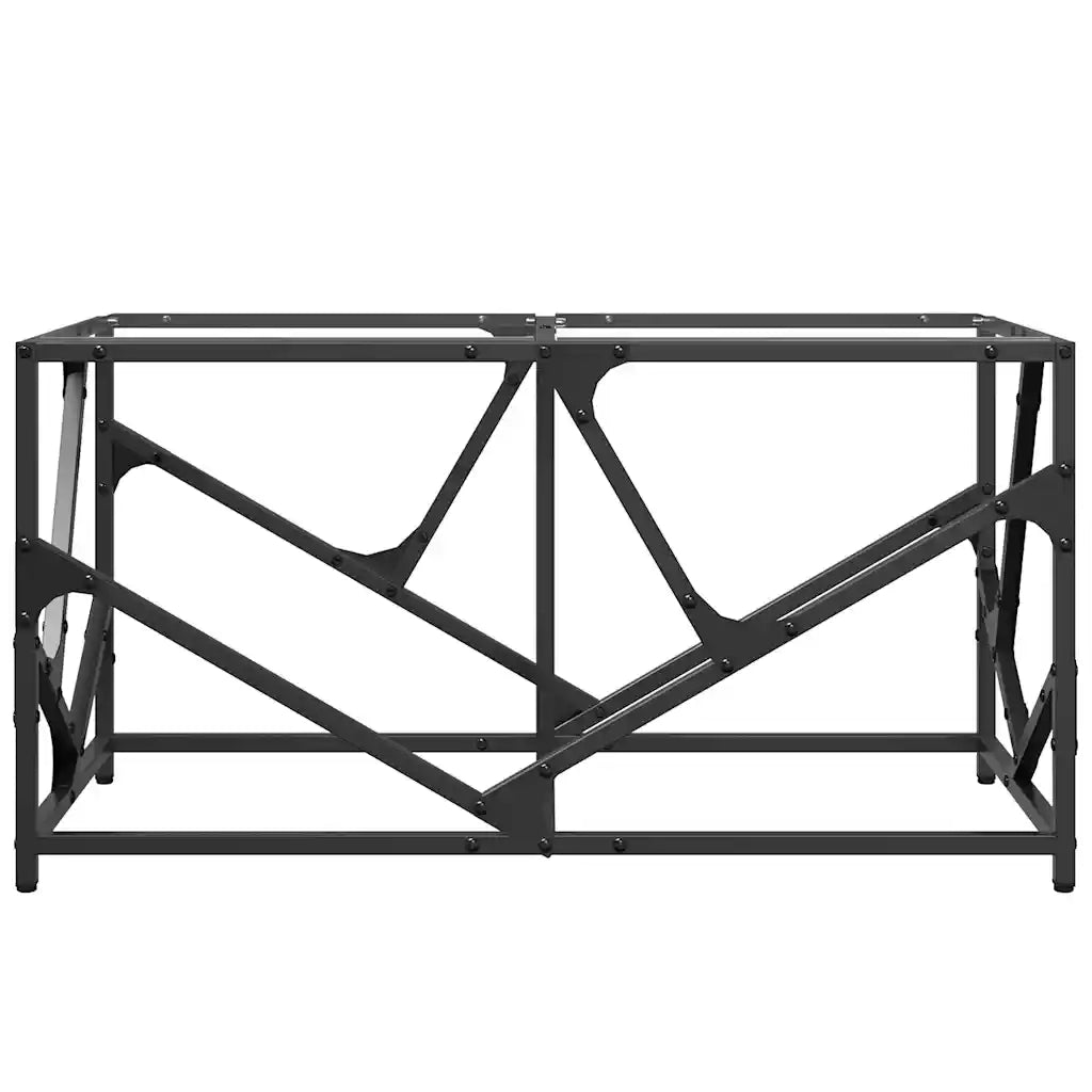 Tavolini con Piano Vetro Trasparente 2 pz 78,5x40x41 cm Acciaio 845994