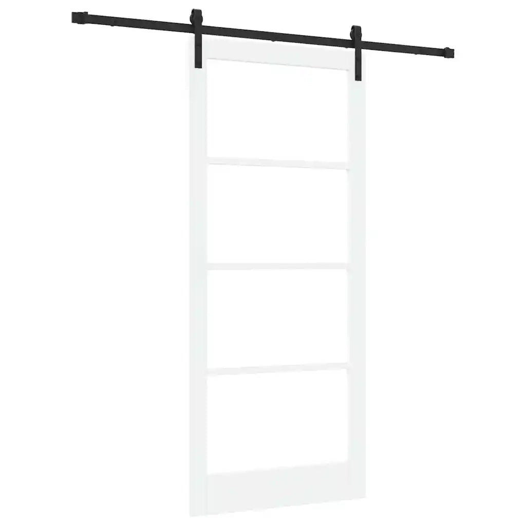 Porta scorrevole ORKDAL Bianco e Nero 93 x 211 cm 3331870