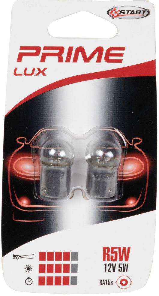 R5W Coppia di lampadine per luci targa auto 12V 5W BA15s