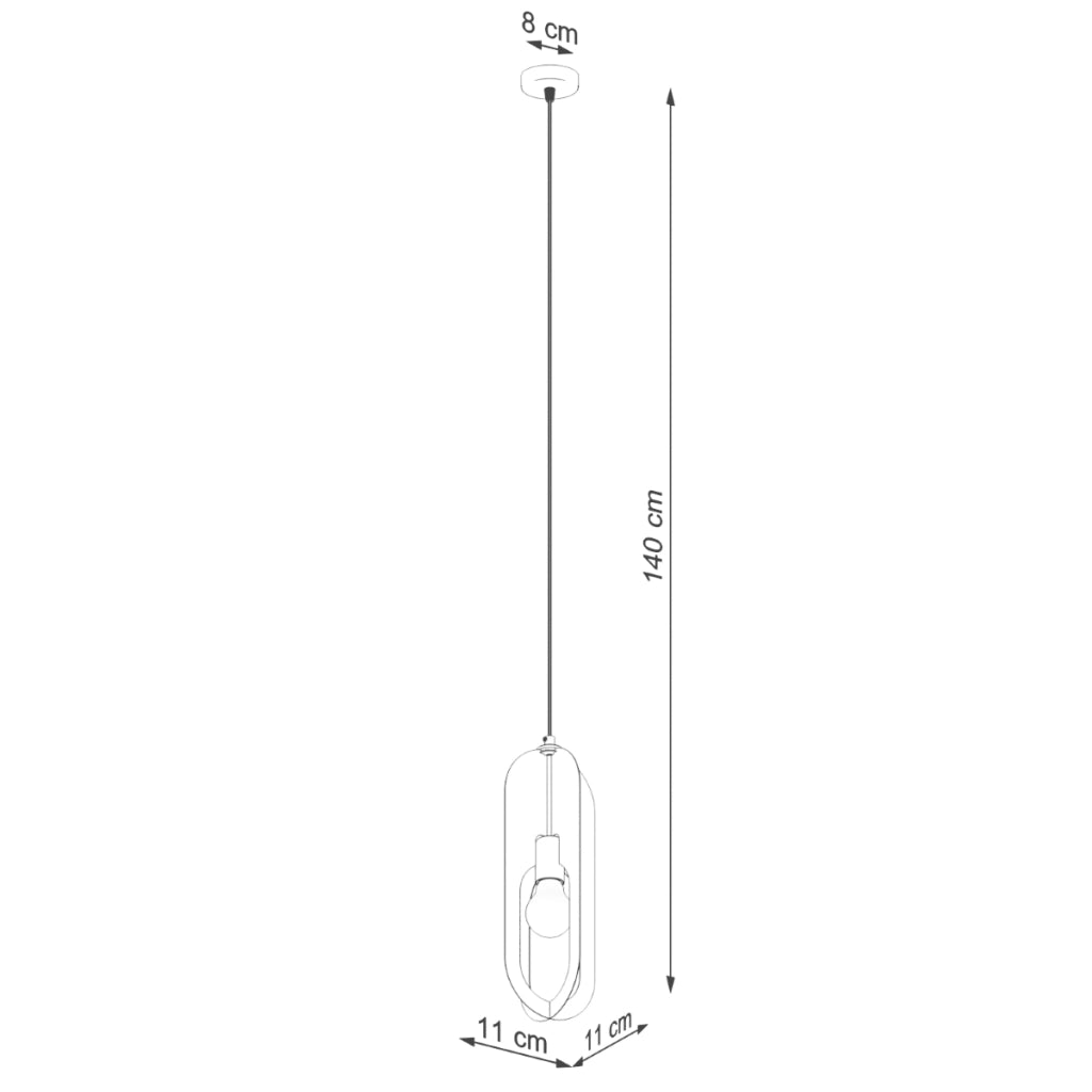 Lampada a sospensione NICUS 1 bianco