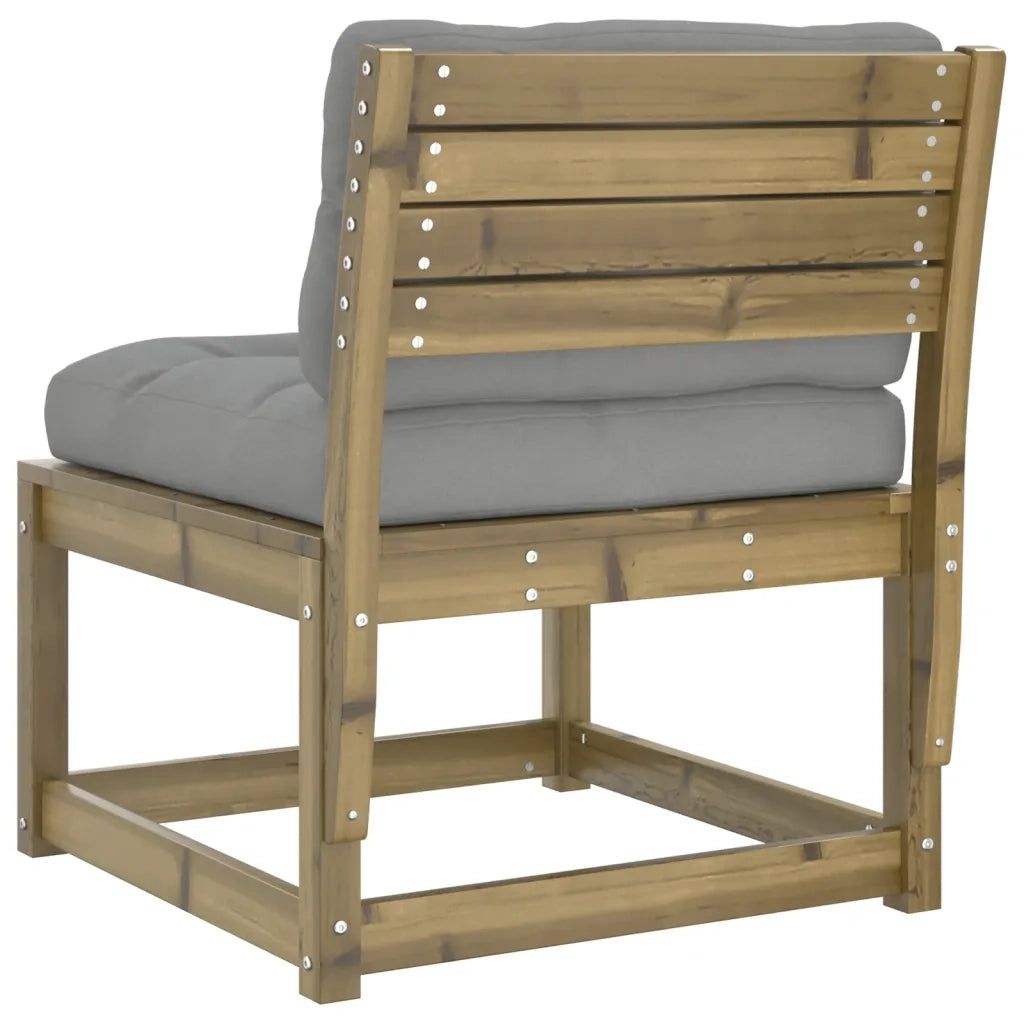 Divano da Giardino con Cuscini Legno Impregnato Pino 844693