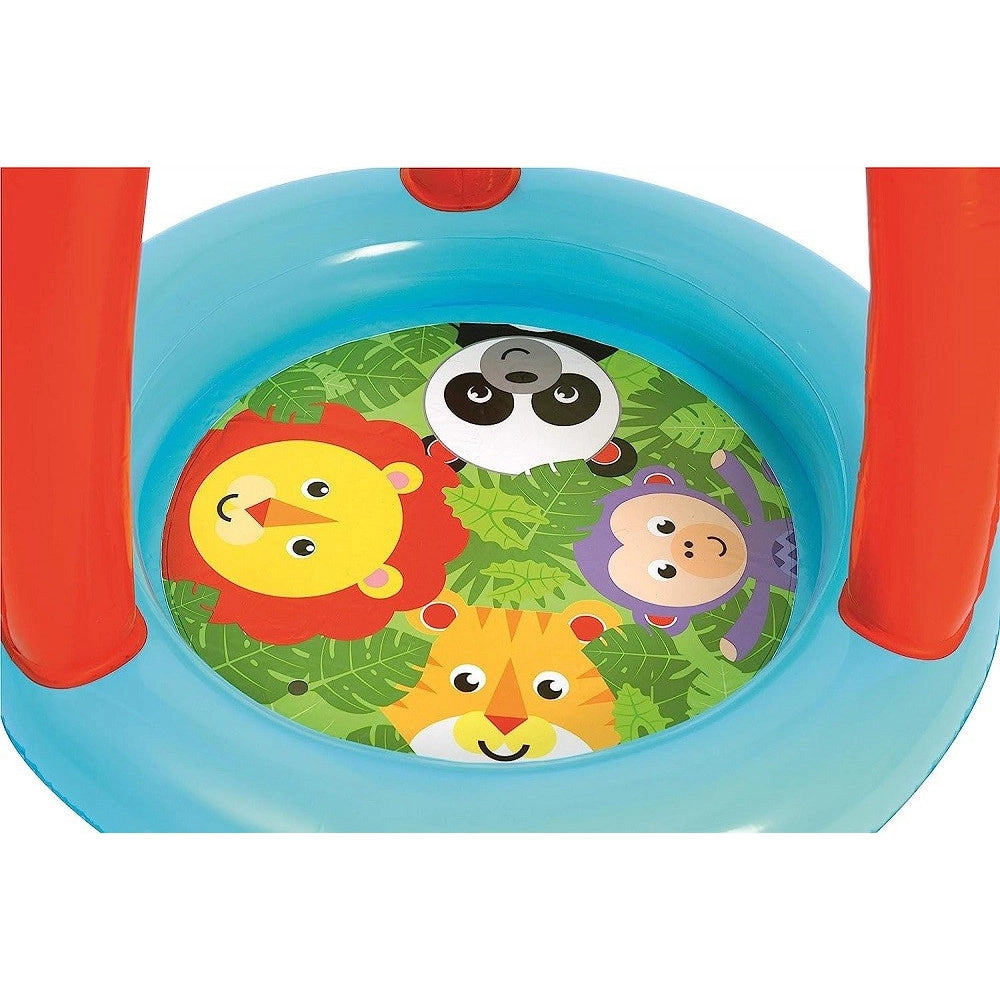 Trade Shop - Piscinetta Gonfiabile Con Palline Amici Animali Per Bambini 2 Anni+ 89x84cm 93541 -